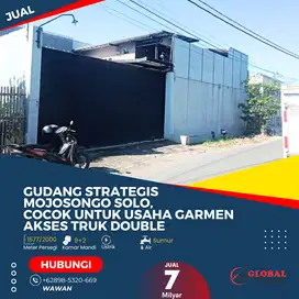 Gudang Strategis Mojosongo Cocok untuk Usaha Garmen Akses Truk Double