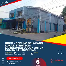 Ruko + Gedung Belakang, Lokasi Strategis Mojosongo Cocok untuk Usaha