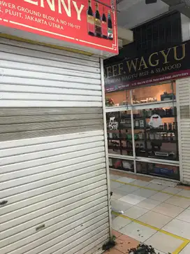 Disewakan kios  pasar fresh market pik lokasi depan lapak