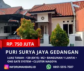 Cluster Nagoya Lebar 8 ‼️ Jual Murah Rumah Puri Surya Jaya Gedangan