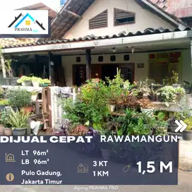 Rawamangun Jakarta Timur Dijual Rumah Tua Lokasi Sangat Strategis
