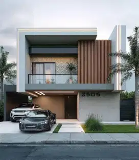 Design interior & exterior, beserta admin