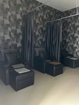 kursi refleksi nail art salon sofa pijat