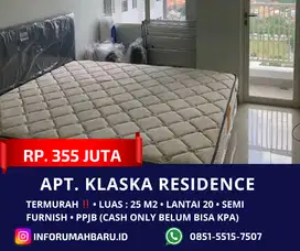 KLASKA RESIDENCE TERMURAH ‼️ Apartemen Studio Dekat Stasiun Wonokromo