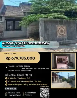 Dijual Rumah Taman Jatisari Permai Jatiasih