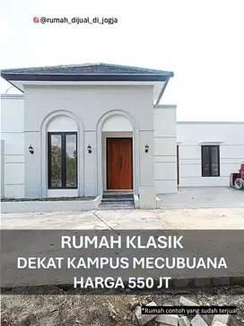 Rumah dekat Kampus Mercubuana di Jl Wates KM 9 Sedayu Siap Bangun