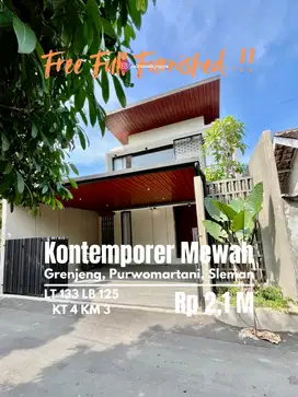 Rumah baru full furnished purwomartani