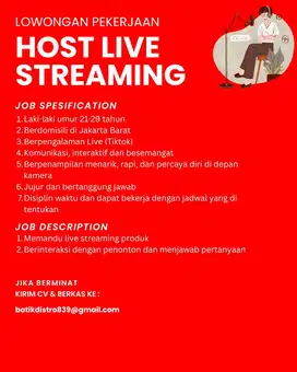 DICARI HOST LIVE STREAMING