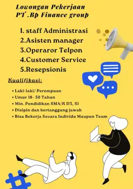 Lowongan kerja  terbaru
