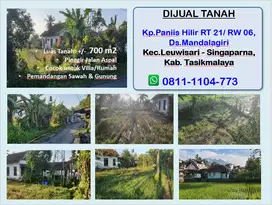 Jual Cepat Tanah untuk Villa, Pinggir Jalan, Di Kaki Gn. Galunggung