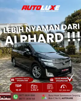 LOW KM!! NISSAN ELGRAND HWS AT 2011 FULL RECORD