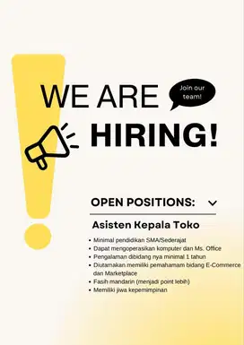 Asisten Kepala Toko