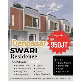 Rumah 3 kamar dekat Pasar dan Terminal Ubung Cokroaminoto Denpasar