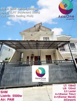 Dijual Rumah Cantik 2.5 lantai di Kelapa Gading