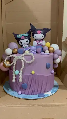 Preloved Dummy Kuromi Sanrio Kurumi Cake