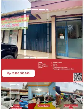 Dijual Rumah Usaha Taman Surya