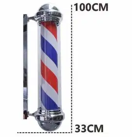 Dijual Barberpole (Tiang Barber) Electric dengan Lampu LIKE NEW!