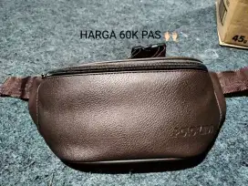 tas selempang kulit jeruk
