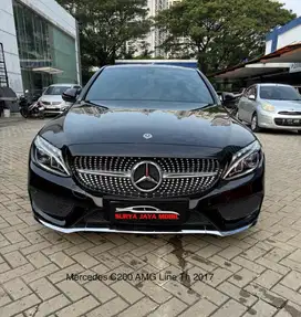 MERCEDES BENZ C200 AMG Line  Th 2017 km 38 rb Hitam