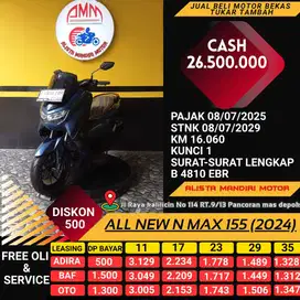 ALL NEW N MAX 155 2024/ KM 10RB RASA BARU /DP 500RB AJA
