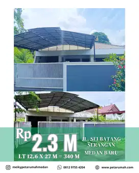 Dijual Rumah Luas di Inti Kota Medan Daerah Medan Baru