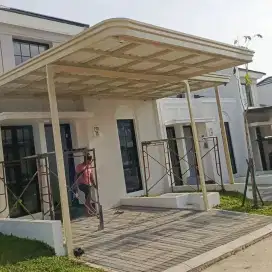 pemasangan kanopi atap alderon berkualitas