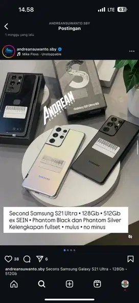 Second Samsung Galaxy S21 Ultra • 128Gb