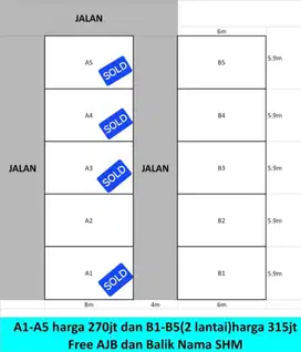 Rumah redy SHM bisa KPR  dekat pintu masuk tol sawangan depok