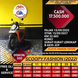 KREDIT TANPA DP HONDA SCOOPY FASHION TH 2022 PAKAI CC / PAYLATER