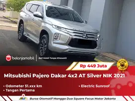 [ WARRANTY ] Mitsubishi Pajero Dakar 4x2 AT Sunroof Silver 2021/2022