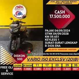 KREDIT TANPA DP VARIO 150 EXCLSV TH 2018  PAKAI CC / PAYLATER