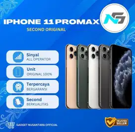 JUAL IPHONE 11 PM 64 SECOND INTER ALL OPERATOR FULLSET