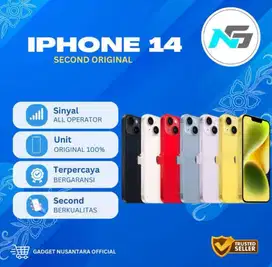 JUAL IPHONE 14 128 SECOND INTER ALLOPERATOR FULLSET