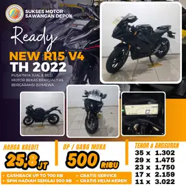 YAMAHA NEW R15 V4 TH 2022 UNIT MULUS BISA CASH KREDIT BERGARANSI
