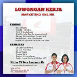 Lowongan Kerja Marketing Honda