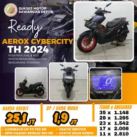 PROMO YAMAHA AEROX NEW CYBERCITY TH 2024 UNIT MULUS CASH KREDIT GARANS
