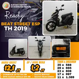 BISA CASH KREDIT HONDA BEAT STREET ESP TH 2019 UNIT ISTIMEWA GARANSI
