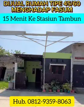 Rumah Murah Dekat Stasiun Tambun, Rumah Dijual Tambun Selatan Bekasi