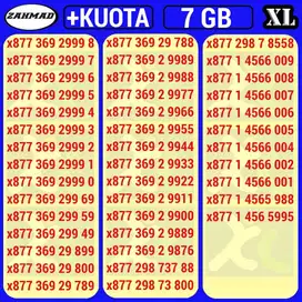 XL-G) NOCAN XL kartu perdana nomor cantik rapi mudah diingat 999