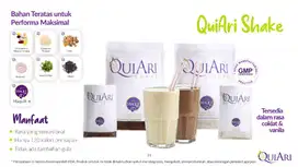 QUIARI SHAKE VANILLA single serving @34gram X 14 Sachet