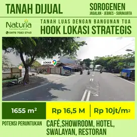 Tanah Dijual Hook Strategis Jagalan Jebres Solo Cafe Showroom Hotel
