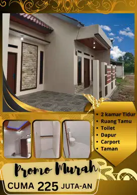 HUNIAN CANTIK 2 KAMAR AKSES DEKAT JALAN UTAMA 10 MENIT STASIUN KRL
