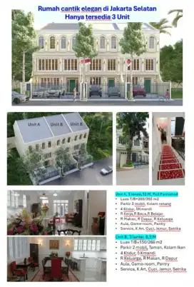 Dijual Rumah Elegan di Jakarta Selatan