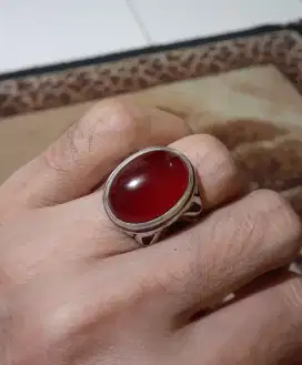 natural red baron ring perak