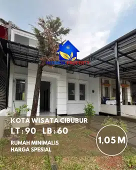 Dijual Rumah Kota Wisata Cibubur siap huni , harga dibawah pasar, NEGO