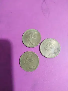 Jual uang coin 500 Melati 1992