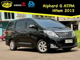 Alphard G ATPM 2013 Hitam. MPV Slidingdoor Berkelas