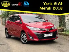Yaris G At 2018 Merah. Hatchback Irit