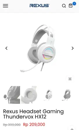 Headphone gaming Rexus hx12