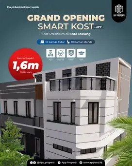 Rumah Kos Premium 10 Kamar Depan Kampus UMM